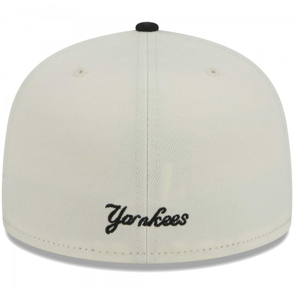 Бейсболка New York Yankees New Era Chrome 59FIFTY - Stone/Black