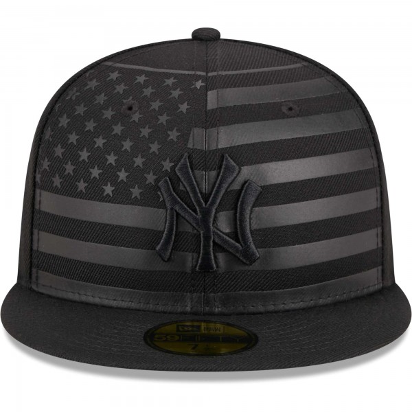 Бейсболка New York Yankees New Era Tonal Flag 59FIFTY - Black