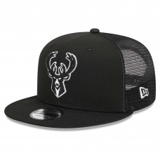Бейсболка Milwaukee Bucks New Era Black 9FIFTY