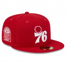 Бейсболка Philadelphia 76ers New Era Evergreen 59FIFTY - Red