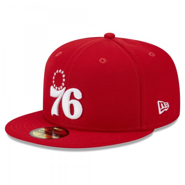 Бейсболка Philadelphia 76ers New Era Evergreen 59FIFTY - Red