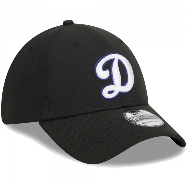 Бейсболка Los Angeles Dodgers New Era Black Logo 39THIRTY