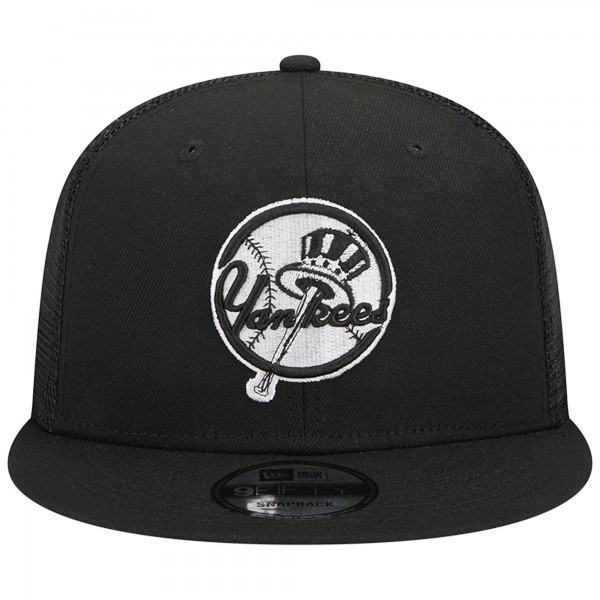 Бейсболка New York Yankees New Era Top Hat Trucker 9FIFTY - Black