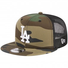 Бейсболка Los Angeles Dodgers New Era Woodland Camo Trucker 9FIFTY - Camo