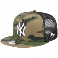 Бейсболка New York Yankees New Era Woodland Camo Trucker 9FIFTY - Camo