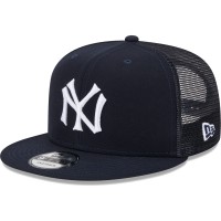 Бейсболка New York Yankees New Era Navy Cooperstown Collection Team Color Trucker 9FIFTY Snapback