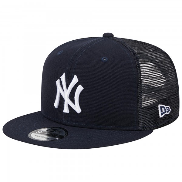Бейсболка New York Yankees New Era Navy Team Color Trucker 9FIFTY Snapback