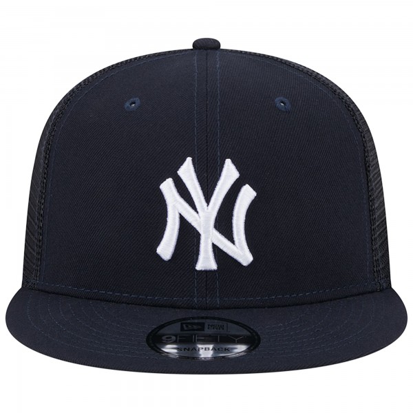 Бейсболка New York Yankees New Era Navy Team Color Trucker 9FIFTY Snapback