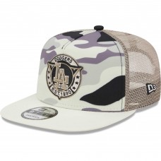 Бейсболка Los Angeles Dodgers New Era Chrome Camo A-Frame 9FIFTY Trucker - White