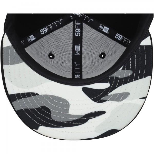 Бейсболка Los Angeles Dodgers New Era Chrome Camo Undervisor 59FIFTY - Black