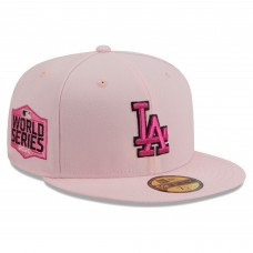 Бейсболка Los Angeles Dodgers New Era 2020 MLB World Series 59FIFTY - Pink