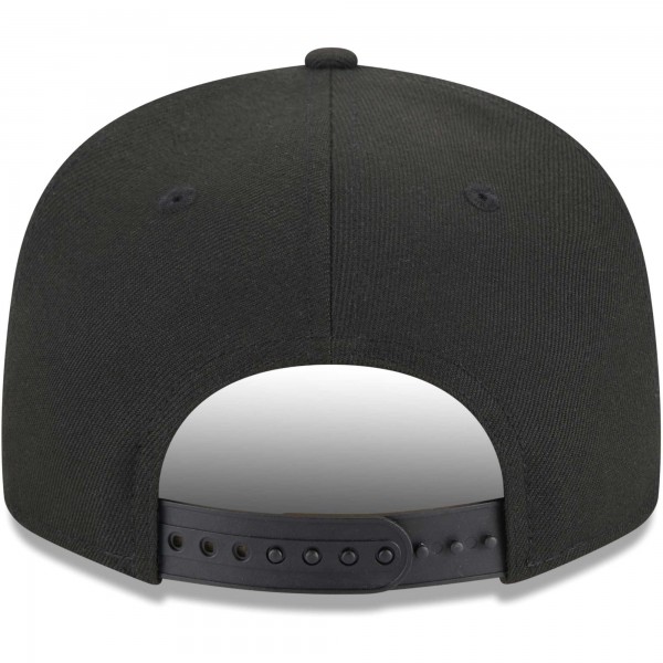 Бейсболка Philadelphia 76ers New Era 3-Time Champions Commemorative Side Patch 9FIFTY - Black