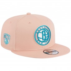 Бейсболка Brooklyn Nets New Era Sky Aqua Undervisor 9FIFTY - Pink