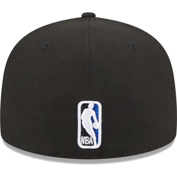 Бейсболка Philadelphia 76ers New Era 3-Time Champions Commemorative Side Patch 59FIFTY - Black