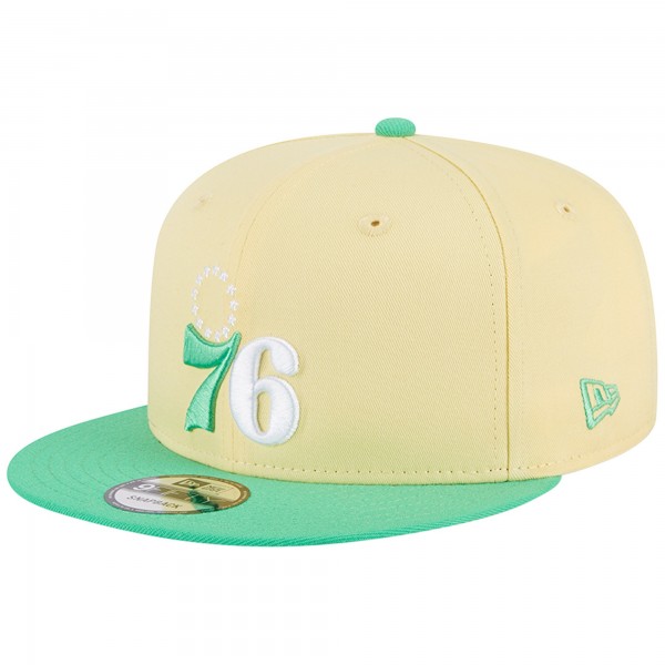 Бейсболка Philadelphia 76ers New Era 9FIFTY - Yellow/Green