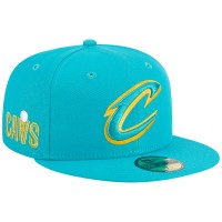 Бейсболка Cleveland Cavaliers New Era  Breeze Grilled Yellow Undervisor 59FIFTY - Turquoise