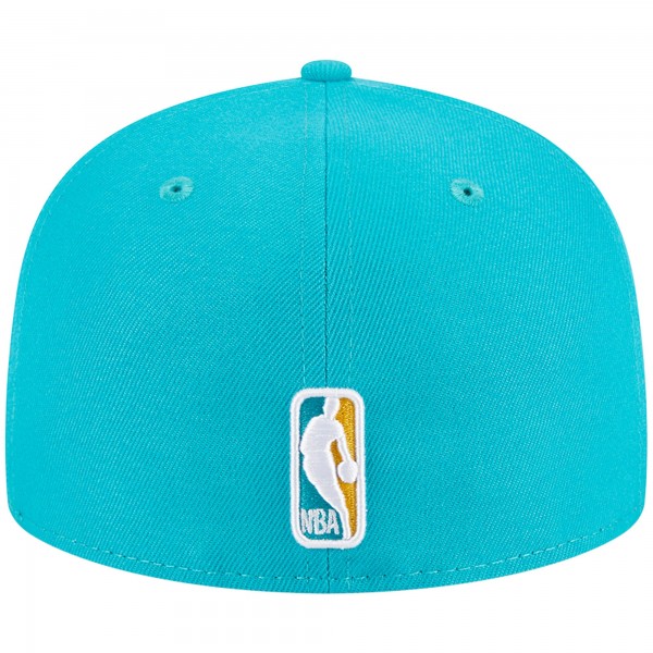 Бейсболка Cleveland Cavaliers New Era  Breeze Grilled Yellow Undervisor 59FIFTY - Turquoise