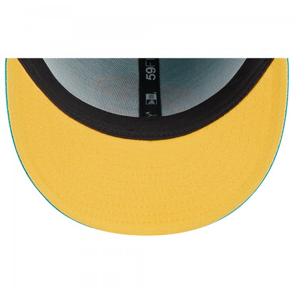 Бейсболка Cleveland Cavaliers New Era  Breeze Grilled Yellow Undervisor 59FIFTY - Turquoise