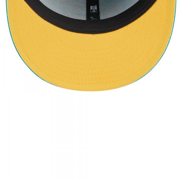 Бейсболка New York Knicks New Era 2-Time Champions Breeze Grilled Yellow Undervisor 59FIFTY - Turquoise
