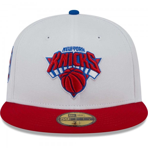 Бейсболка New York Knicks New Era 59FIFTY - White/Red
