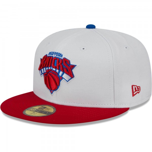 Бейсболка New York Knicks New Era 59FIFTY - White/Red
