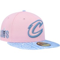 Бейсболка Cleveland Cavaliers New Era Paisley Visor 59FIFTY - Pink/Light Blue