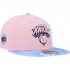Бейсболка New York Knicks New Era Paisley Visor 59FIFTY - Pink/Light Blue