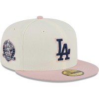 Бейсболка Los Angeles Dodgers New Era Chrome Rogue 59FIFTY - White/Pink