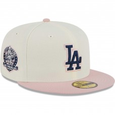 Бейсболка Los Angeles Dodgers New Era Chrome Rogue 59FIFTY - White/Pink