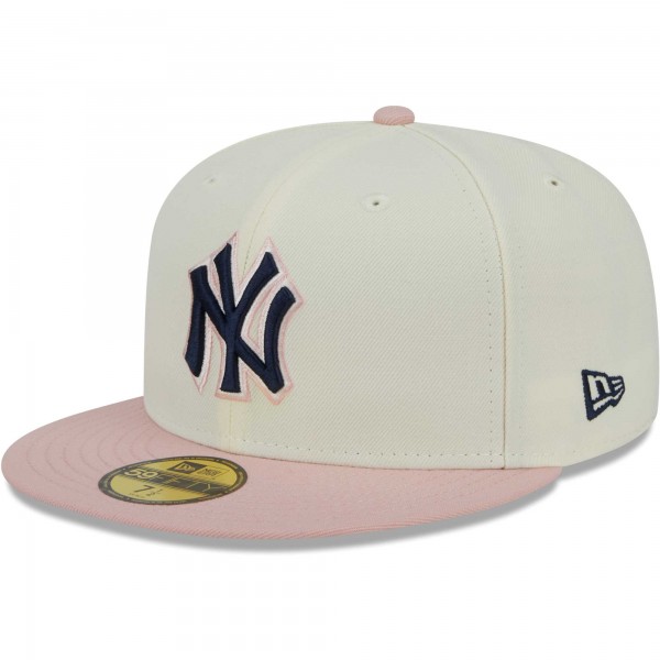 Бейсболка New York Yankees New Era Chrome Rogue 59FIFTY - White/Pink