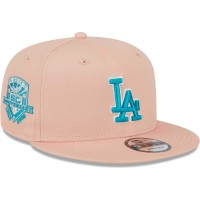 Бейсболка Los Angeles Dodgers New Era  Sky Aqua Undervisor 9FIFTY - Pink