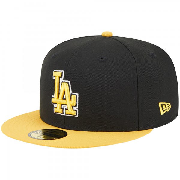 Бейсболка Los Angeles Dodgers New Era 59FIFTY - Black/Gold