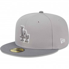 Бейсболка Los Angeles Dodgers New Era  Green Undervisor 59FIFTY - Gray