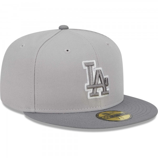 Бейсболка Los Angeles Dodgers New Era  Green Undervisor 59FIFTY - Gray