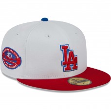 Бейсболка Los Angeles Dodgers New Era Undervisor 59FIFTY - White/Red