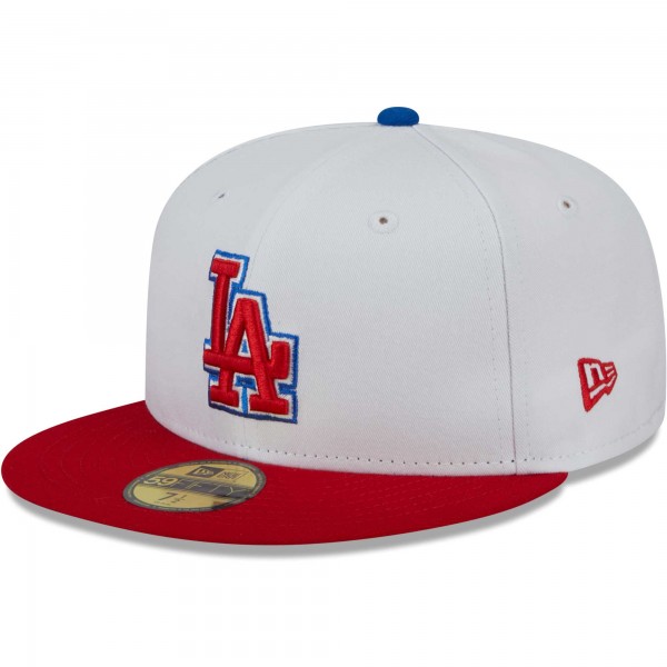 Бейсболка Los Angeles Dodgers New Era Undervisor 59FIFTY - White/Red