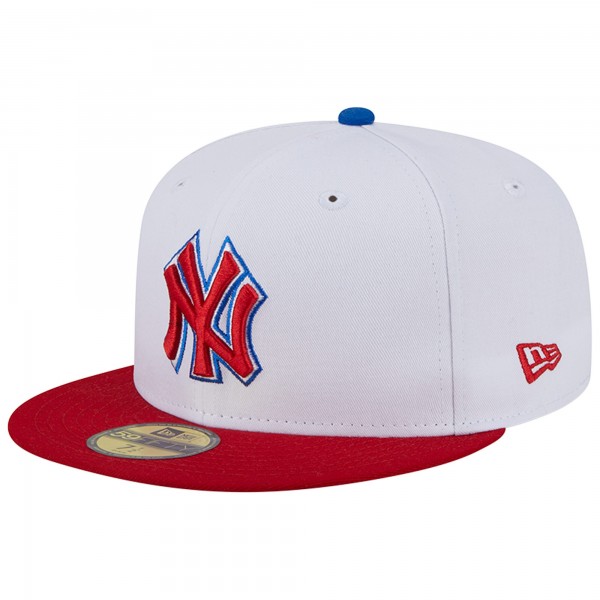 Бейсболка New York Yankees New Era Undervisor 59FIFTY - White/Red