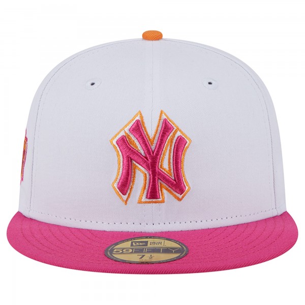 Бейсболка New York Yankees New Era Old Yankee Stadium 59FIFTY - White/Pink