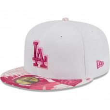 Бейсболка Los Angeles Dodgers New Era Flamingo 59FIFTY - White/Pink