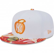 Бейсболка New York Yankees New Era Flamingo 59FIFTY - White/Orange