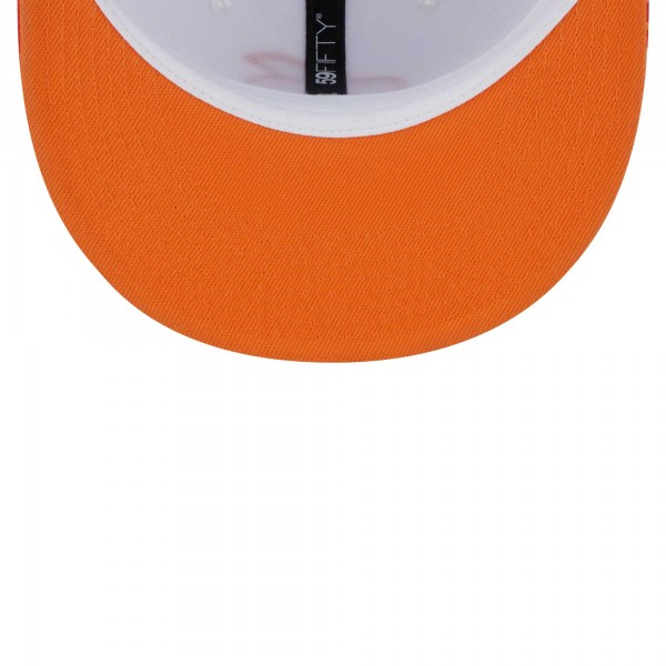 Бейсболка New York Yankees New Era Flamingo 59FIFTY - White/Orange