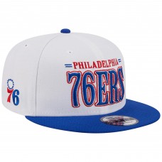 Бейсболка Philadelphia 76ers New Era Team Stack 9FIFTY - White