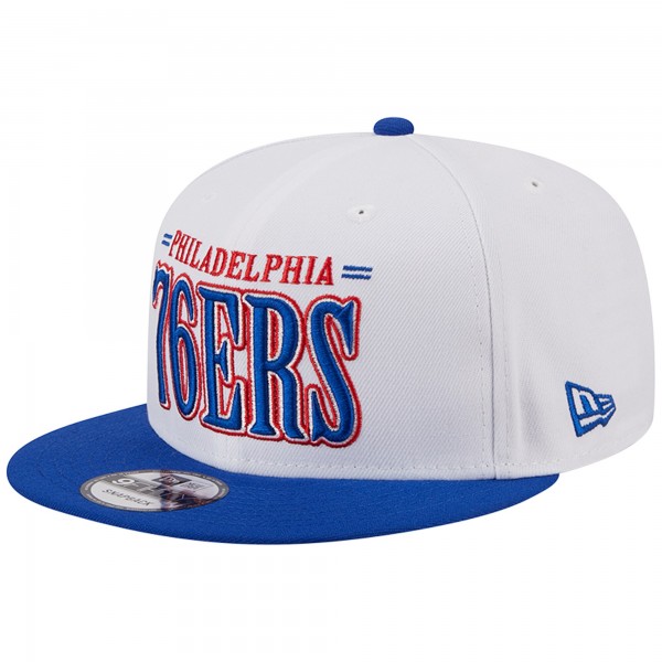 Бейсболка Philadelphia 76ers New Era Team Stack 9FIFTY - White