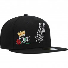 Бейсболка San Antonio Spurs New Era Crown Champs 59FIFTY - Black