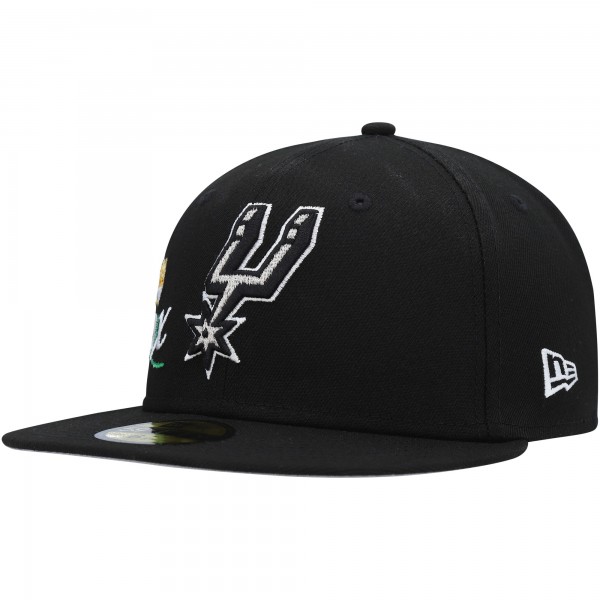 Бейсболка San Antonio Spurs New Era Crown Champs 59FIFTY - Black
