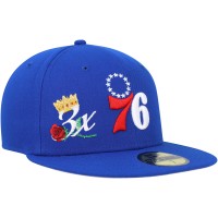 Бейсболка Philadelphia 76ers New Era Crown Champs 59FIFTY - Royal