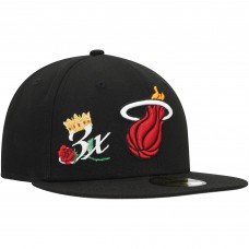 Бейсболка Miami Heat New Era Crown Champs 59FIFTY - Black