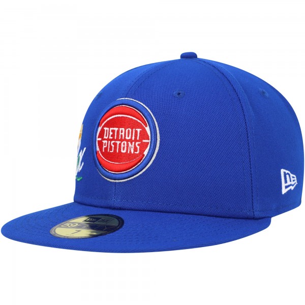 Бейсболка Detroit Pistons New Era Crown Champs 59FIFTY - Blue