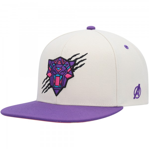Детская бейсболка Black Panther Marvel - Cream/Purple