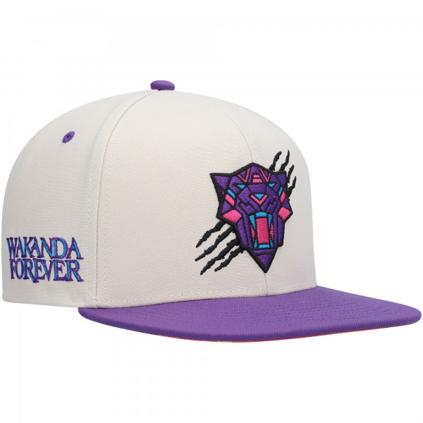 Детская бейсболка Black Panther Marvel - Cream/Purple